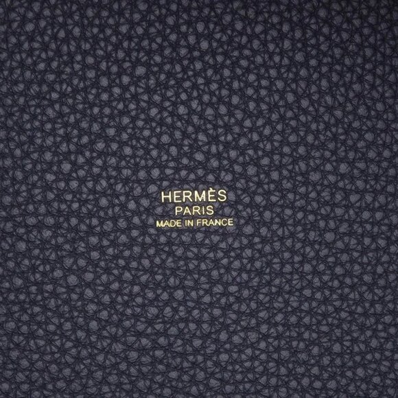 HERMES Picotin Lock Size PM Taurillon Clemence Blue Nuit - Picture 5 of 8